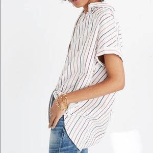 Madewell Central Short in Sadie Stripe